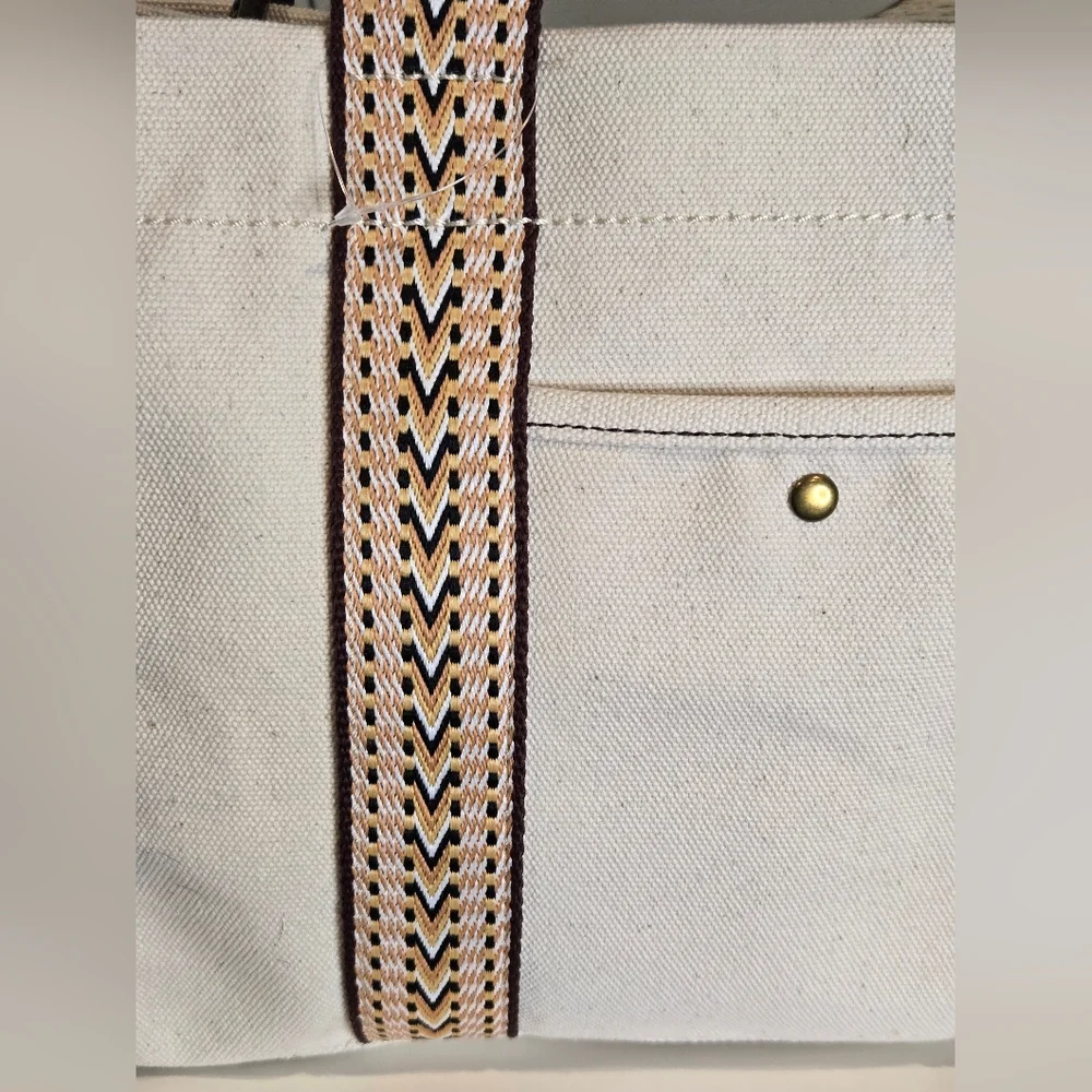 Ana Canvas Tote Bag - Picture 2 of 12